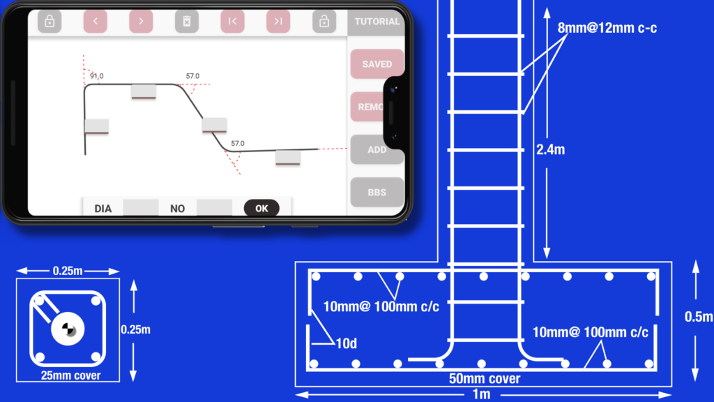 Bar Bending Schedule in BBS APP
